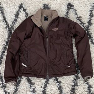 North Face brown jacket size XS